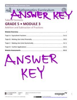 5th grade engage ny module 3 answer keys Doc