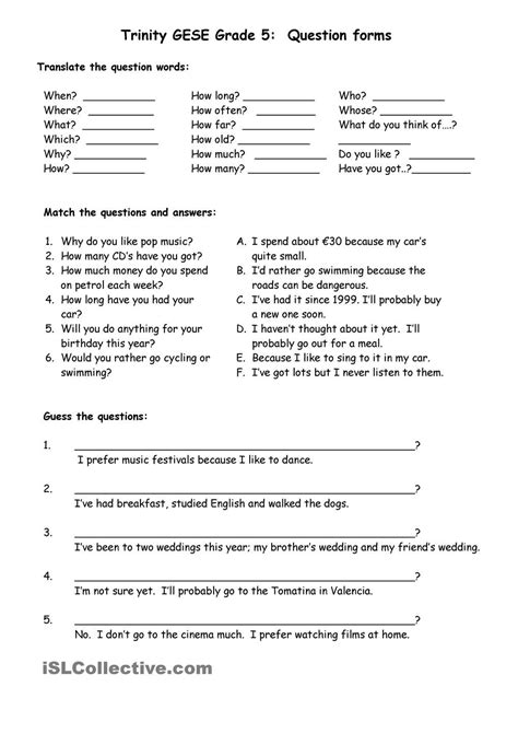 5th grade english questions and answers Epub
