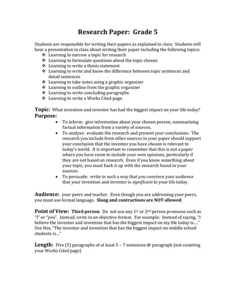 5th grade research paper topics Kindle Editon