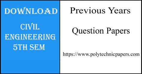 5th sem civil question papers Doc