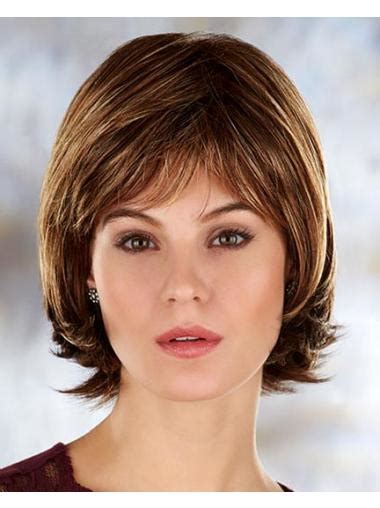 5x Better Brown High Quality Straight Synthetic Medium Wigs