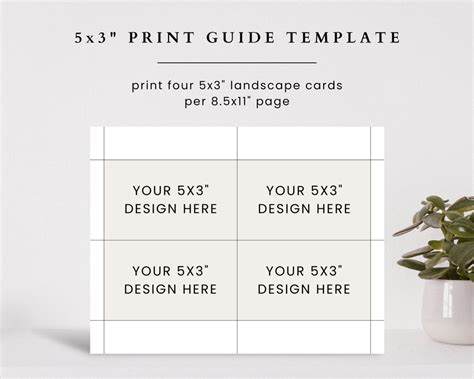 5x3 Index Card Template