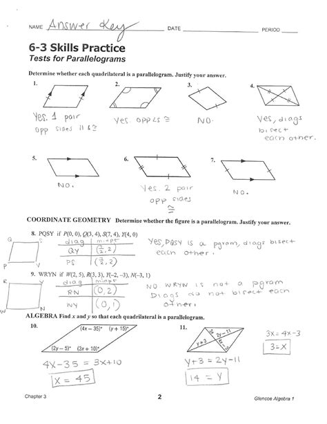 6 3 Skills Practice Answers Doc