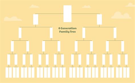 6 Generation Family Tree Template
