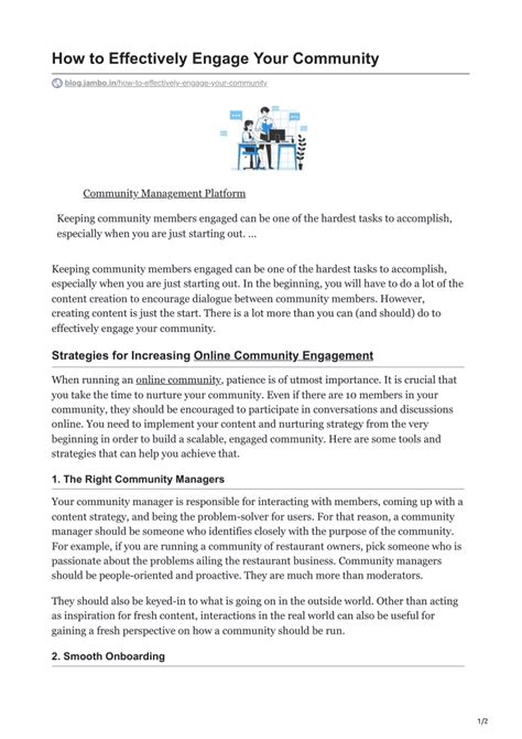 6 Must-Knows to Engage Your Community 6