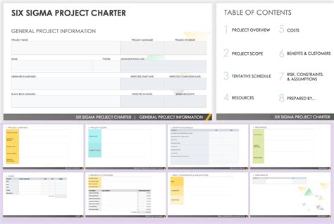 6 Sigma Project Charter Template