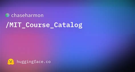 6.945 Mit Course Catalog