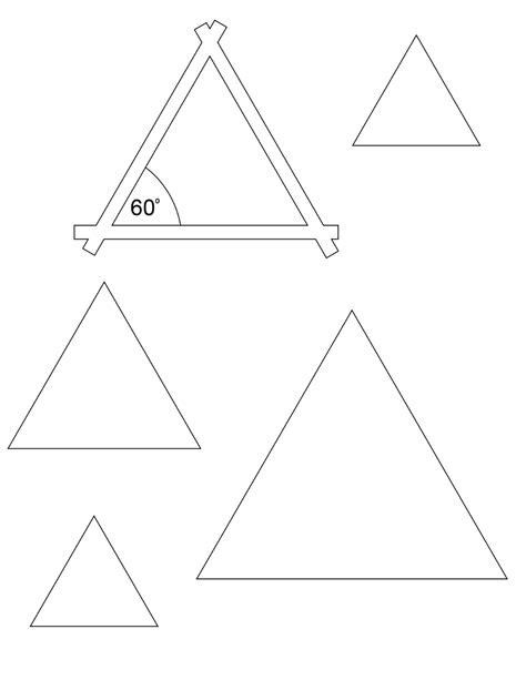 60 Degree Triangle Template