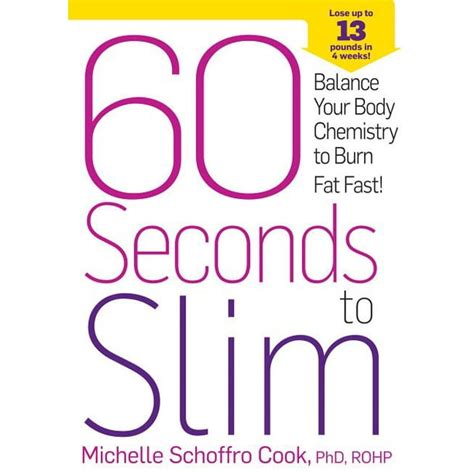 60 Seconds to Slim Balance Your Body Chemistry to Burn Fat Fast Kindle Editon