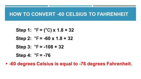 60c is what in fahrenheit