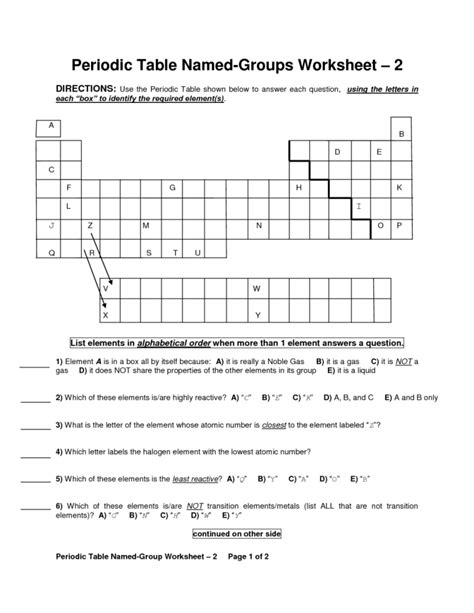 61 Organizing The Elements Answers Reader