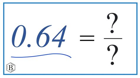 64 as a fraction