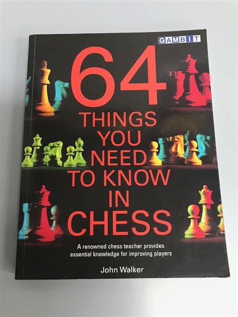 64 things you need to know in chess paperback Kindle Editon
