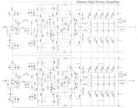 650 watts audio amplifier schematic diagram circuit Doc