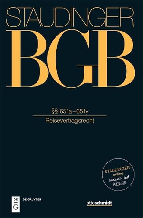 651a 651m reisevertragsrecht german ansgar staudinger Kindle Editon