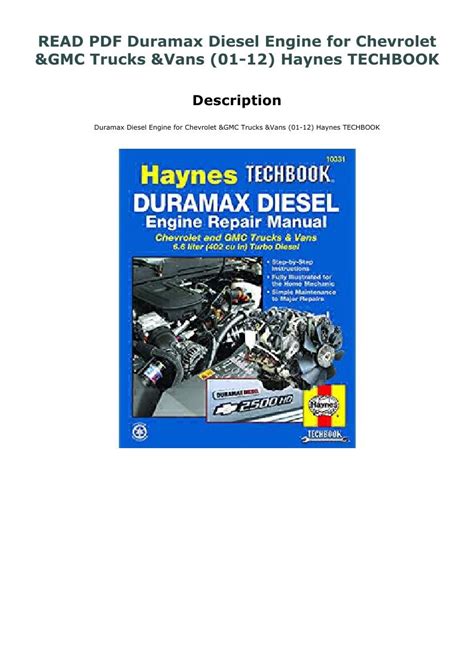 66 duramax diesel repair manual Kindle Editon