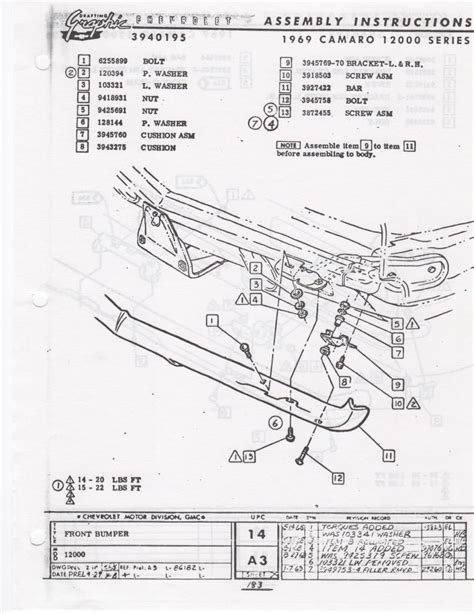 69 camaro bumper installation diagram PDF