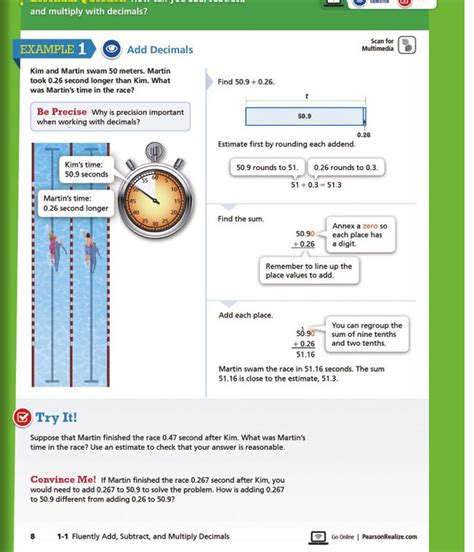 6th Grade Envision Math Text Answer Key Doc