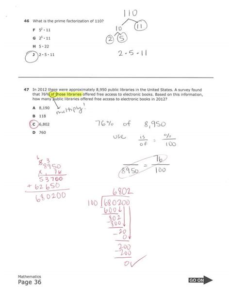 6th Grade Math Star Test Answers Reader