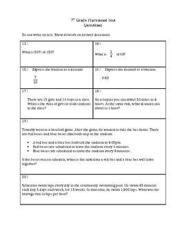 6th grade placement test california Ebook PDF