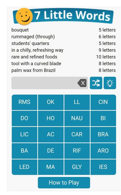 7 Little Words PDF