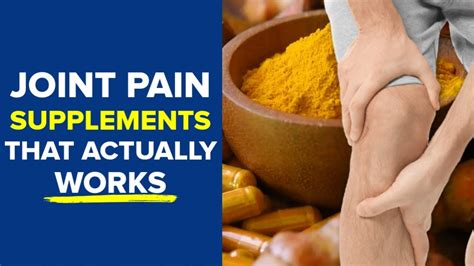 7 Supplements for Aching Joints That Actually Work