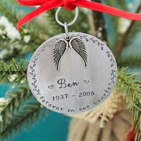 7 personalized memorial Christmas ornaments