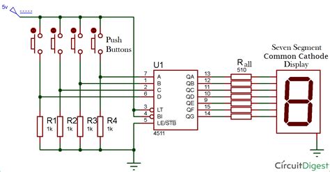 7 segment display circuit using logic gates Reader