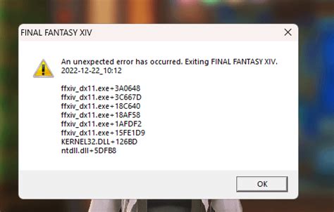 7.0 ffxiv dx11 error