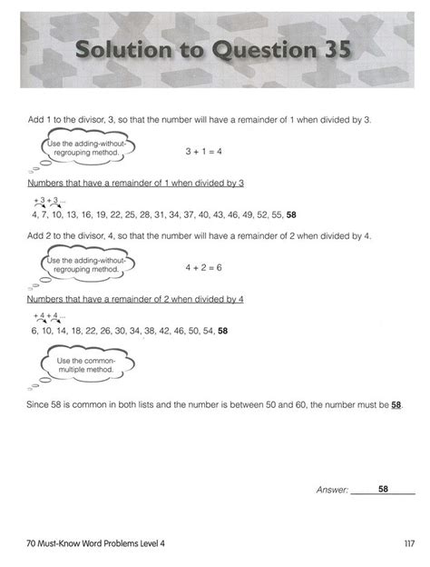 70 must know word problems grade 5 Reader