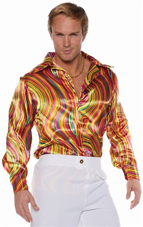 70s disco shirt mens