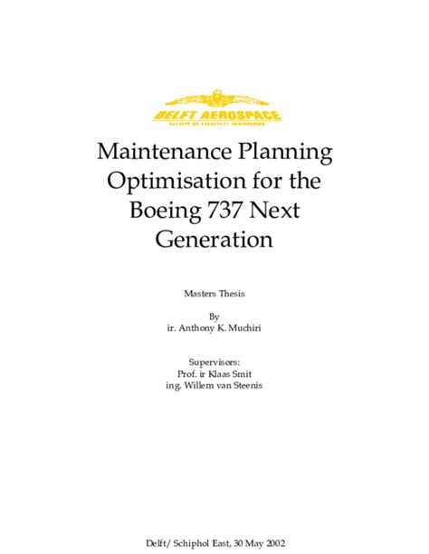 737 maintenance planning document Reader