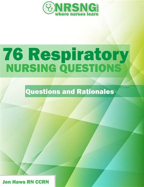 76 respiratory nursing questions practice questions and rationales Epub
