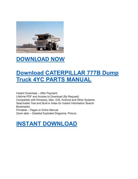 777 dump truck manual Reader