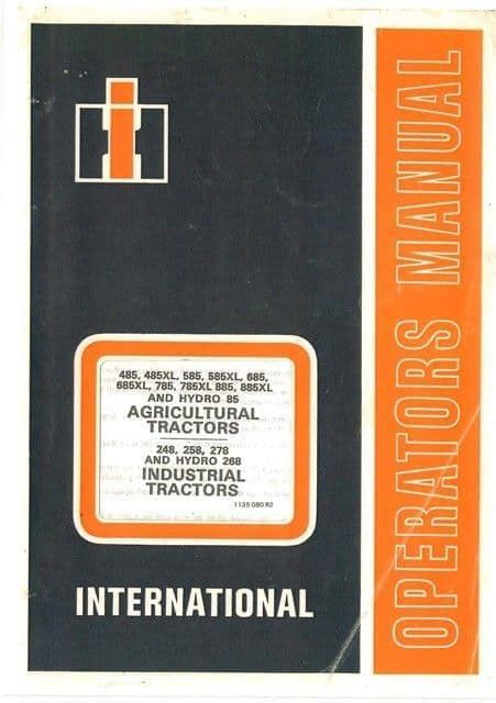 785 INTERNATIONAL TRACTOR MANUAL Ebook Doc