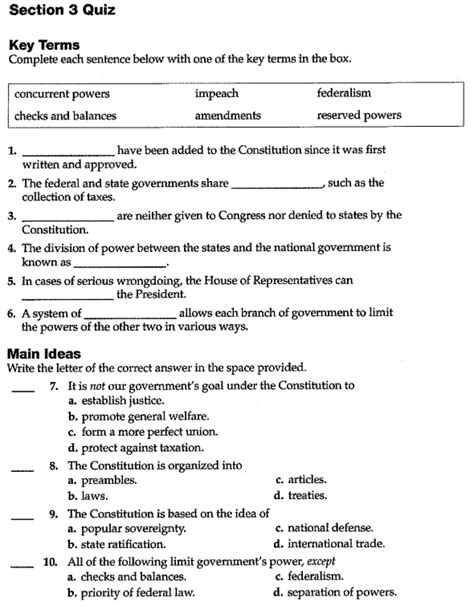 7th Grade Civics Post Test Answers Reader