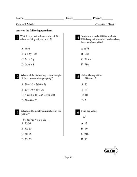 7th Grade Math Stars Answers Doc