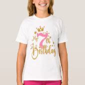 7th birthday t shirts