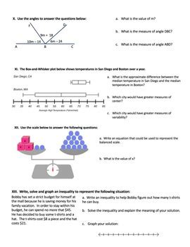 7th grade math common core review packet Ebook Reader