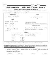 7th grade math crct study guide Epub