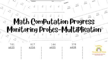 7th grade progress monitoring probes math PDF