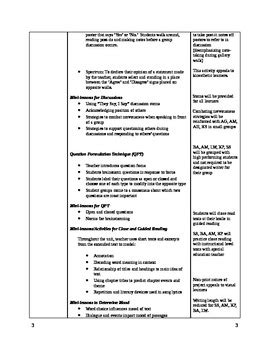 7th grade unit plan for scholastic code Reader