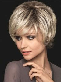 8" 100% Hand-Tied Bobs Blonde Best Synthetic Wigs