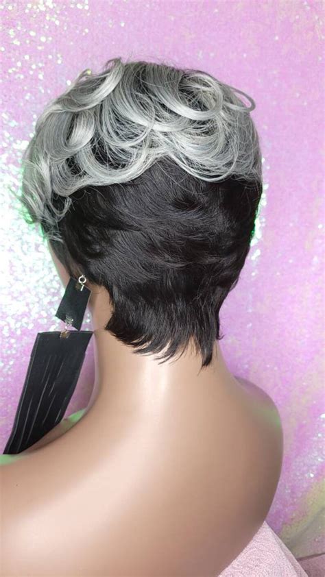 8" Capless Remy Pixie Platinum Grey: A Timeless Transformation