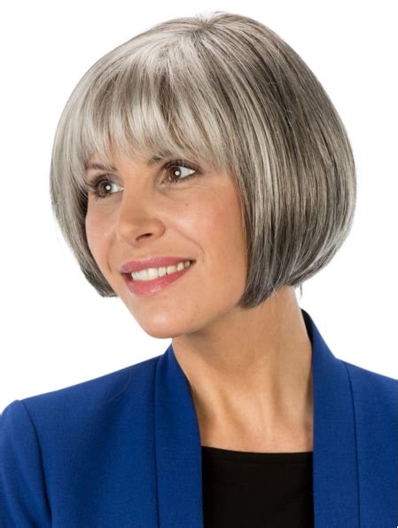 8" Grey Straight Bobs: Affordable Monofilament Wigs for 2025