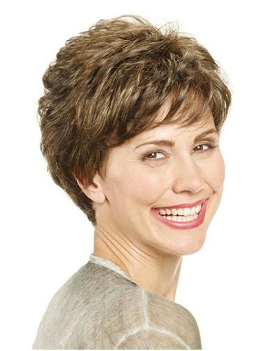 8" Wavy Capless Synthetic Layered Short Wigs For Lady