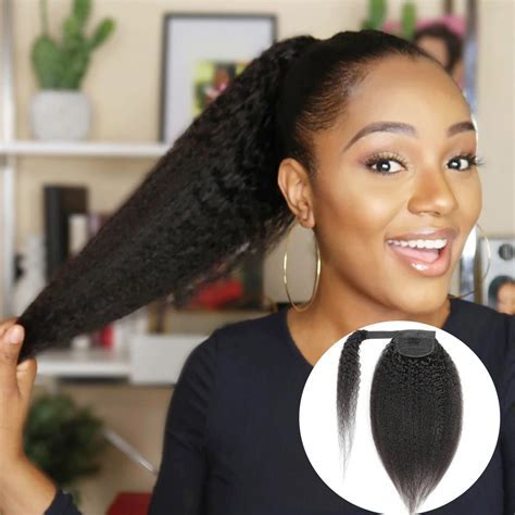 8'' Straight AQS Wrap-Around Ponytail: Transform Your Look Effortlessly