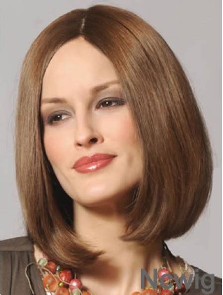 8/25 Shining Lace Front Straight Shoulder Length Remy Human Lace Wigs