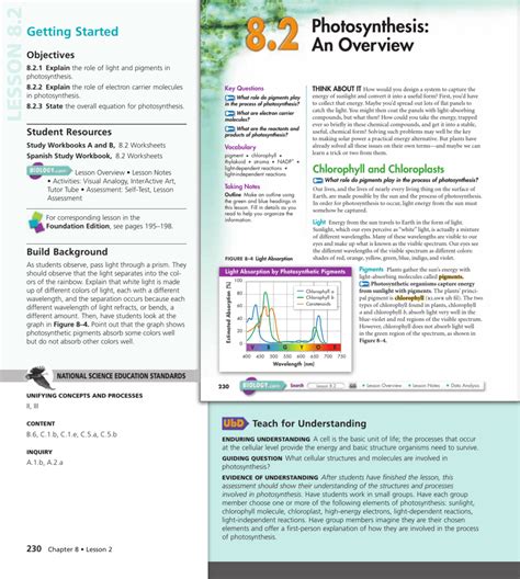 8 2 Photosynthesis Answers Epub