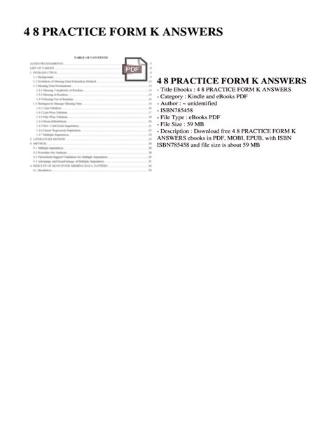 8 5 Practice Form K Answers Epub